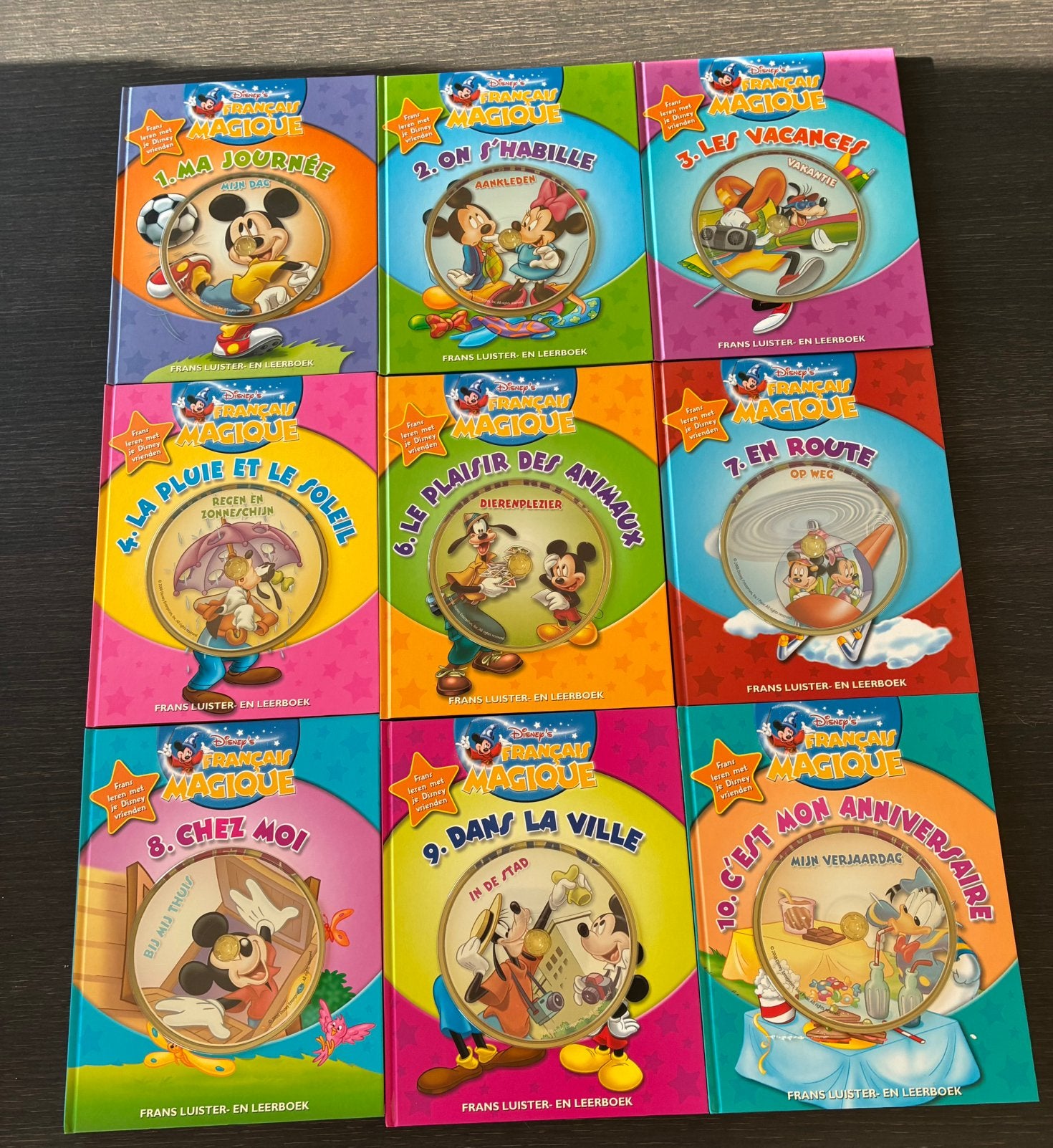 Disney Français Magique - 9 boekjes Frans/Nederlands, Boeken, Ophalen, Zo goed als nieuw