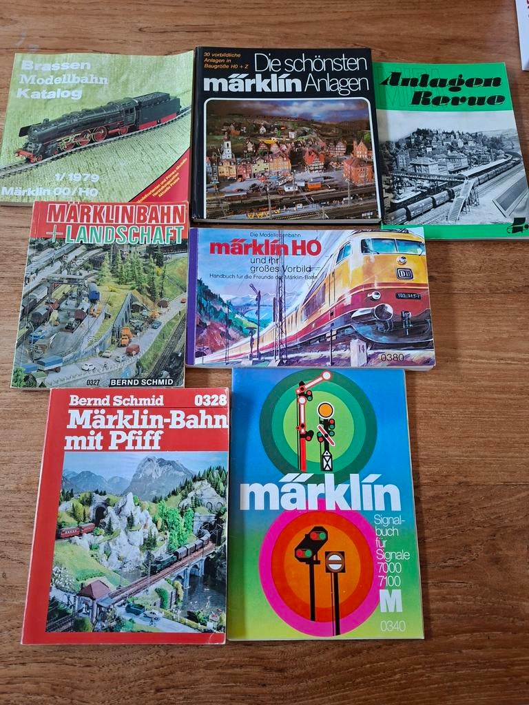 Lot van 7 Märklin boeken uit de jaren 1960-70, Ophalen of Verzenden, Gebruikt, Trein, Boek of Tijdschrift
