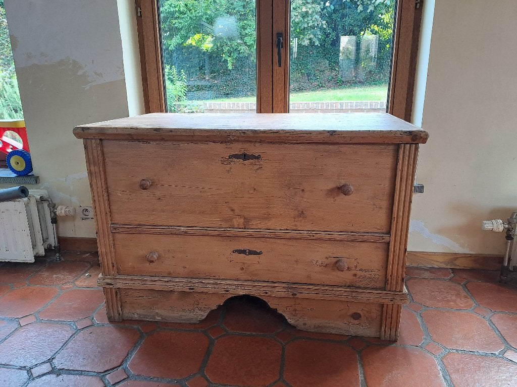 meuble coffre en pin, Enlèvement, Utilisé