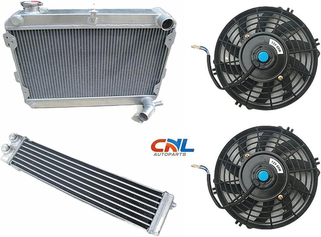 Radiateur Mazda +fans +oliekoeler RX7 RX-7 S1 S2 S3 79-85, Nieuw, Ophalen of Verzenden