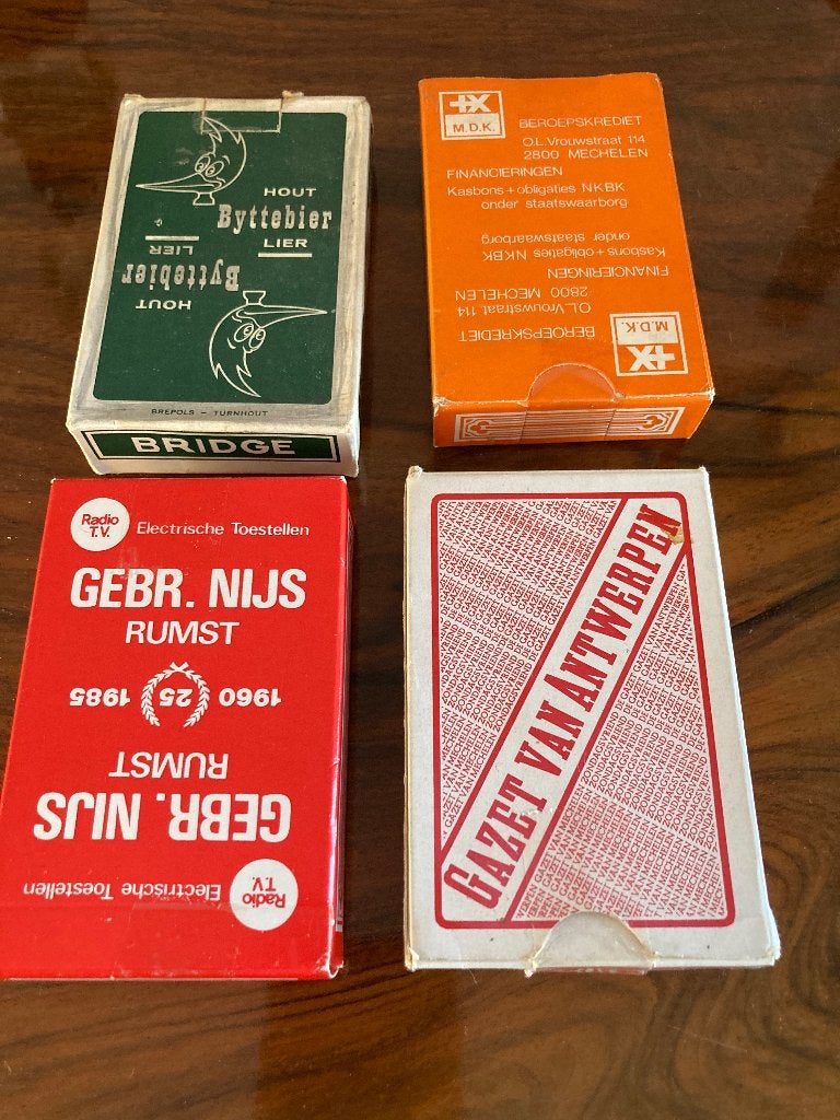 diverse oude boeken speelkaarten, Ophalen of Verzenden, Zo goed als nieuw, Speelkaart(en)