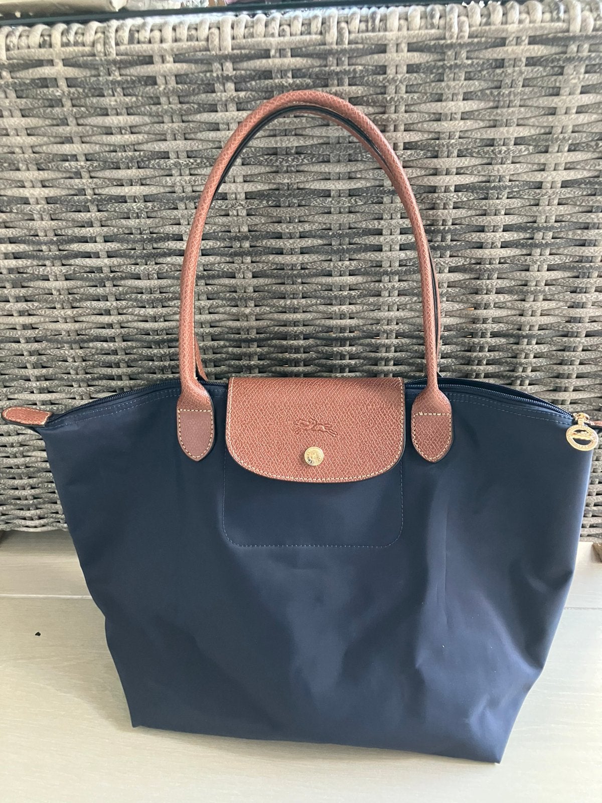 Longchamp tas, Bijoux, Sacs & Beauté, Enlèvement ou Envoi, Neuf, Bleu, Sac à main