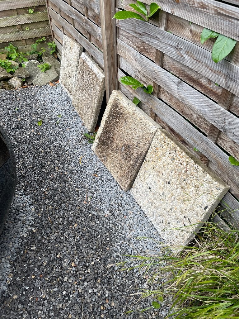 Tegels voor tuinpad, Tuin en Terras, Tegels en Klinkers, Gebruikt, Terrastegels, Beton, Minder dan 5 m², Ophalen
