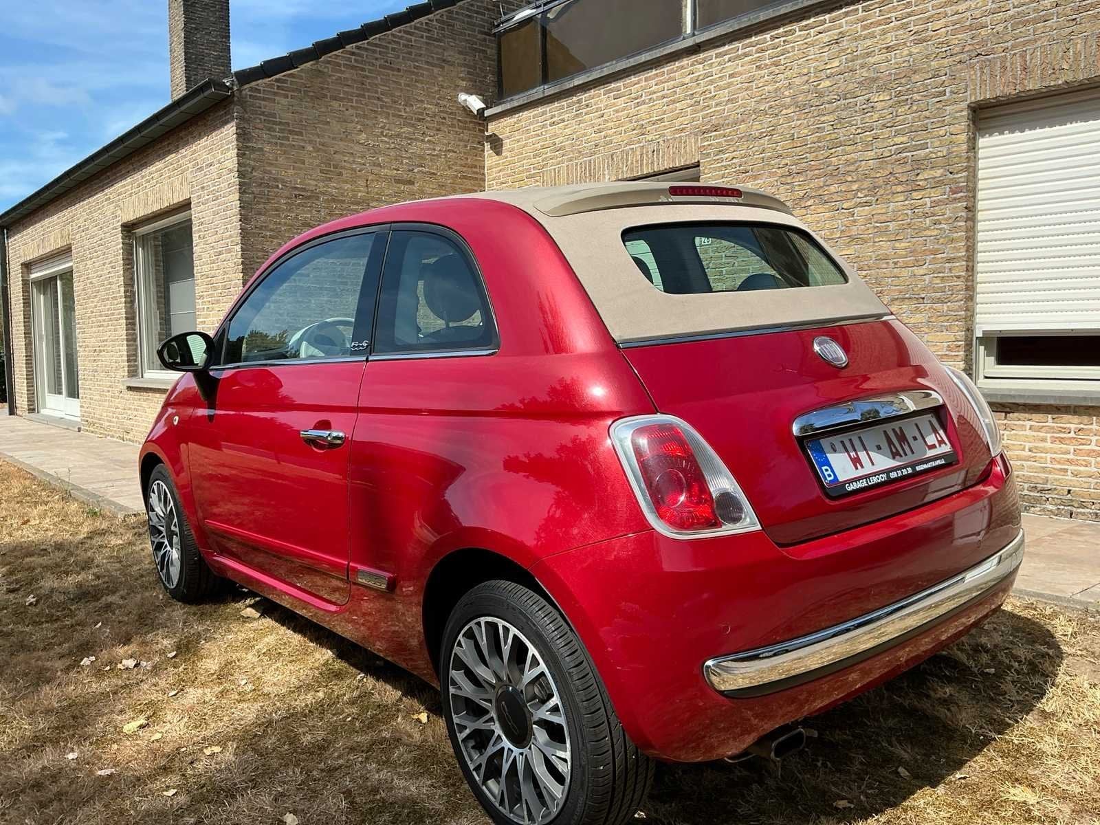 Voiture voyageurs Fiat 500 2010, Autos, Achat, Entreprise, Cabriolet, Toit ouvrant
