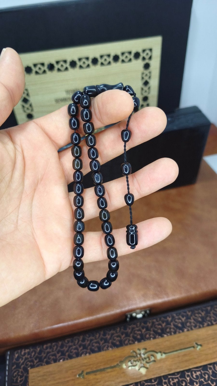 Gebedsketting – Katalin 8/6 mm – Systeemmodel, Dieren en Toebehoren, Hondenhalsbanden en Penningen, Ophalen of Verzenden, Handgemaakt