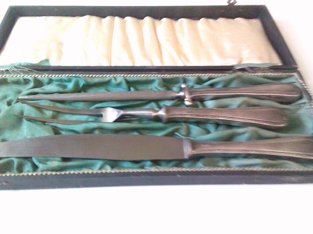 set voor kip te snijden alpaca zilver carl pursch, Ophalen, Zilver