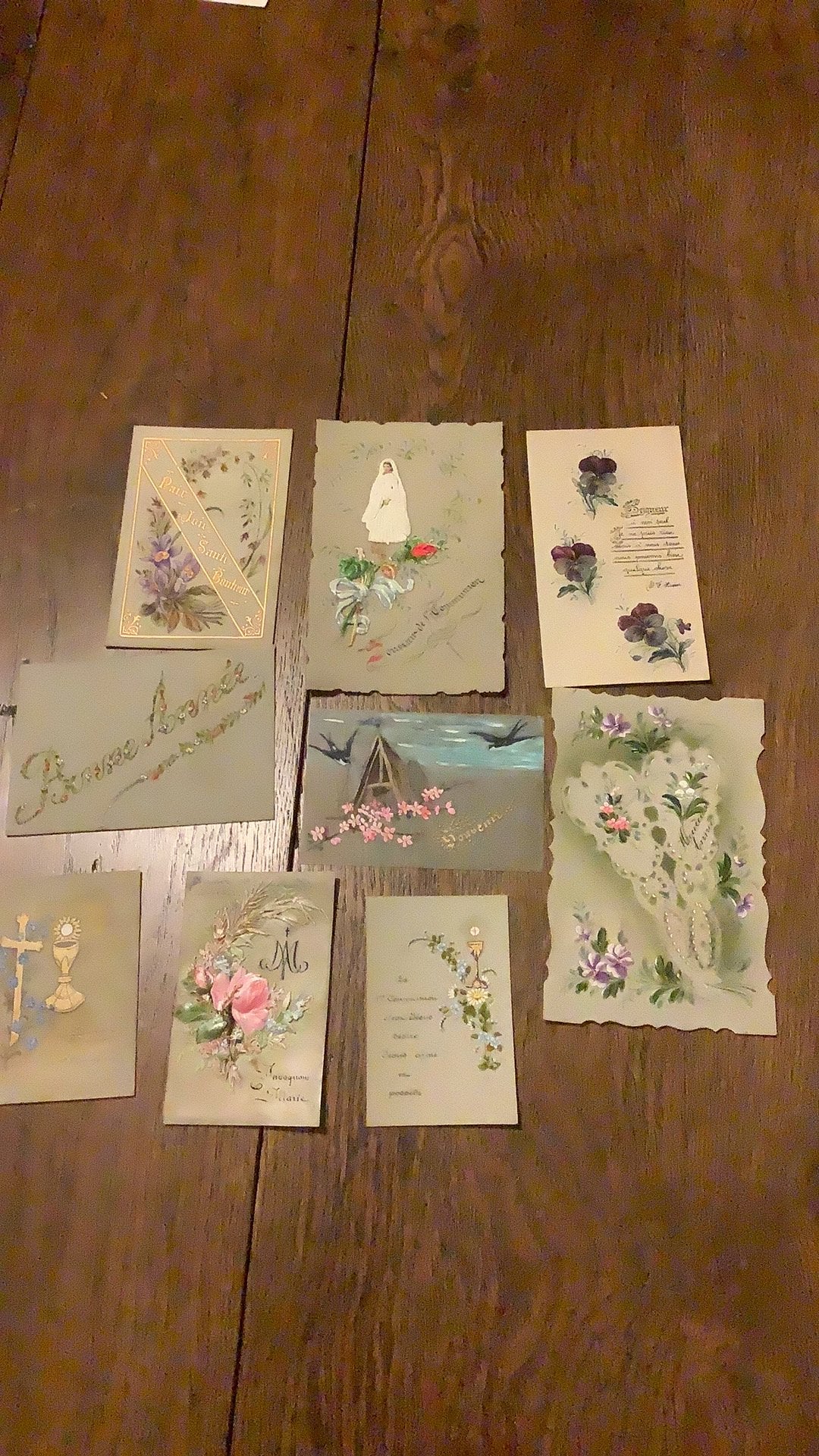 9 prentjes mooie cellulose, Collections, Enlèvement ou Envoi