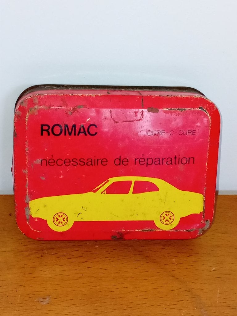 vintage blik auto herstelmateriaal, Ophalen of Verzenden, Zo goed als nieuw
