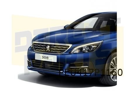 Peugeot 308 (10/17 - 9/21) (T9) voorbumpergrille onder Origi, -, -, Nieuw, Bumper