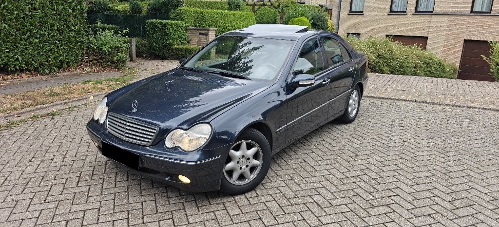 Mercedes C180K Automat 2003 119Km CT BLANCO Full opt Euro 4, Autos, Cuir, Achat, 170 g/km, Entreprise