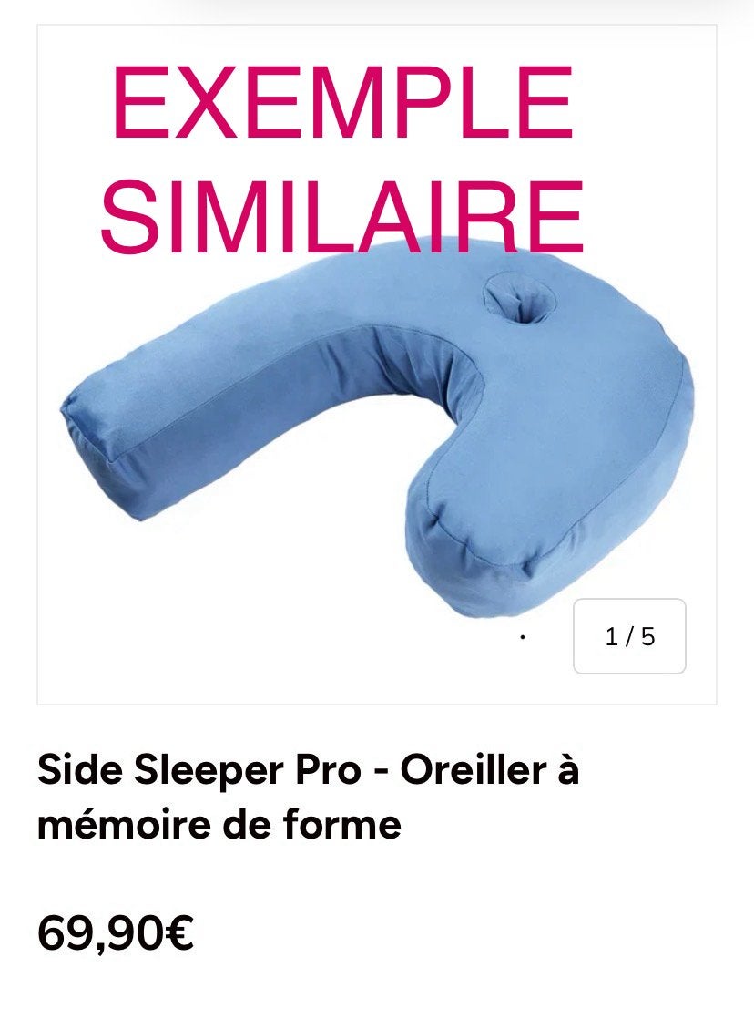 coussin confort avec trou pour oreille, Sports & Fitness, Enlèvement, Neuf