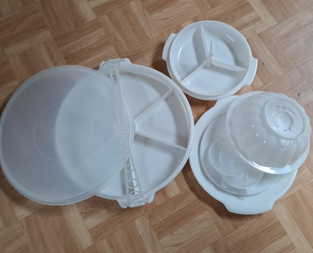 Lot Tupperware, Enlèvement, Comme neuf, Blanc