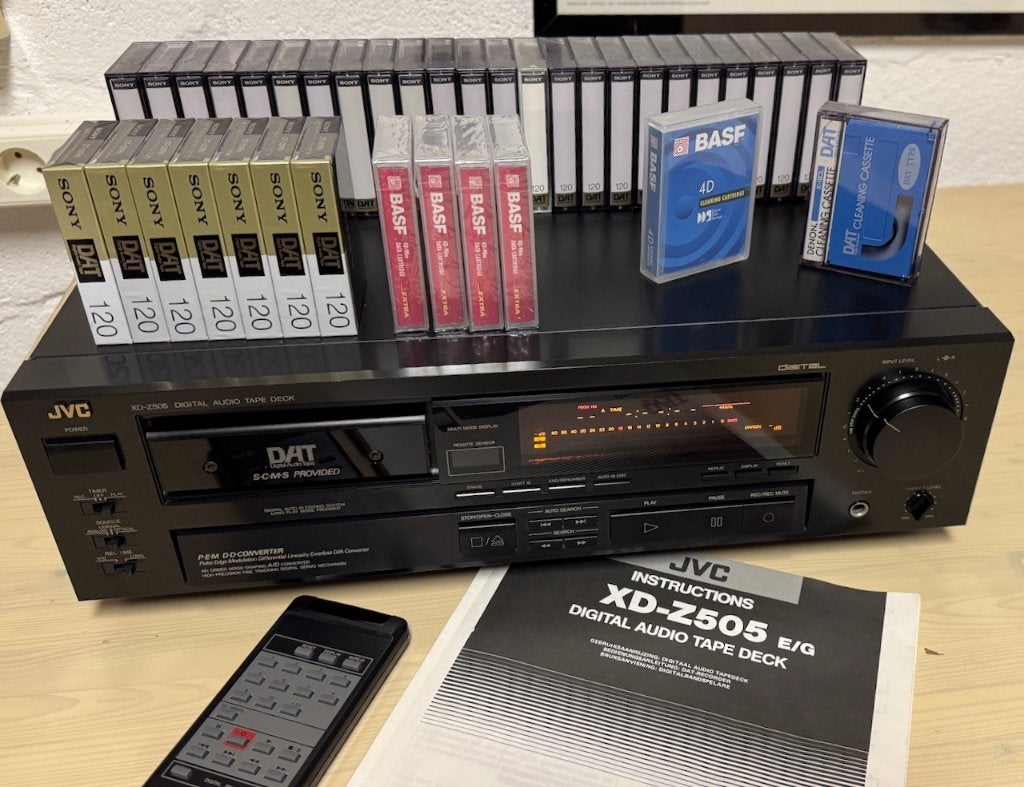 JVC XD-Z505 / DAT RECORDER / 36 X DIGITAL AUDIO TAPE, Enlèvement ou Envoi, Utilisé, Audio
