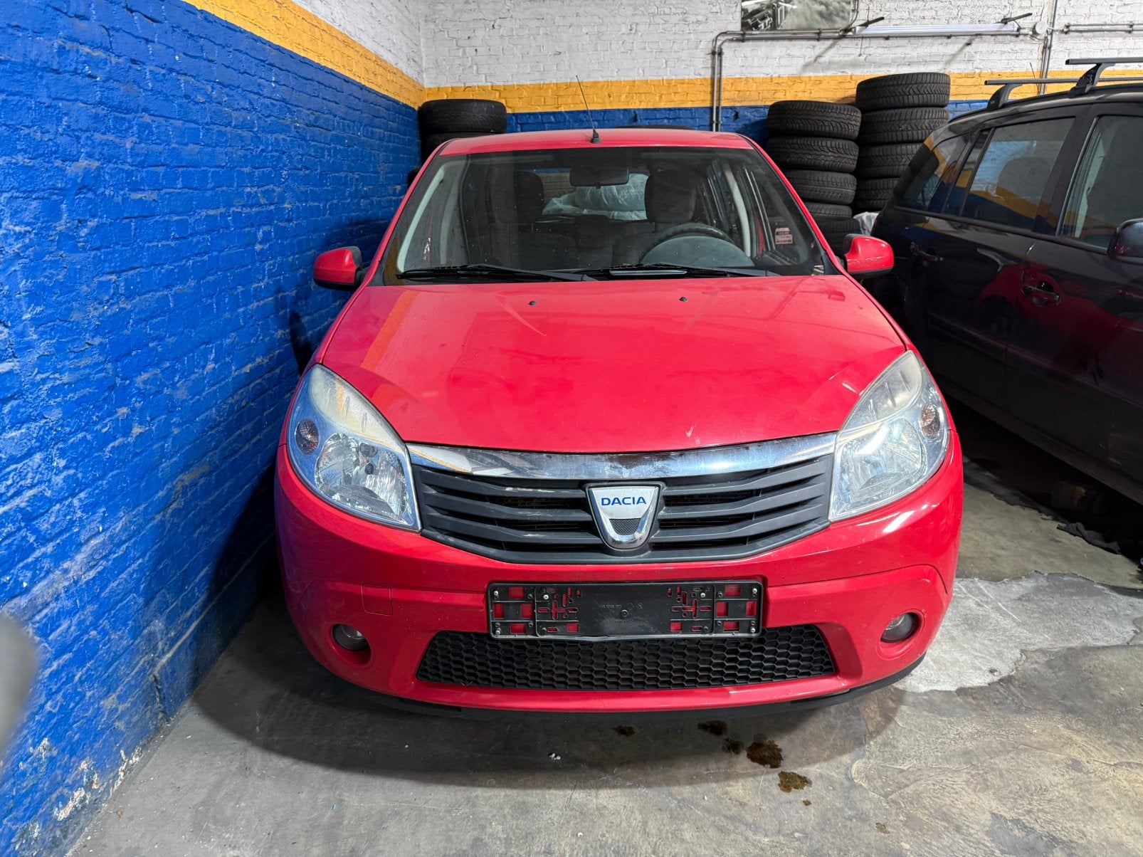 DACIA SANDERO / 1.2 BENZINE / NO START / HANDELAAR EXPORT, Auto's, Voorwielaandrijving, Euro 5, Stof, Zwart