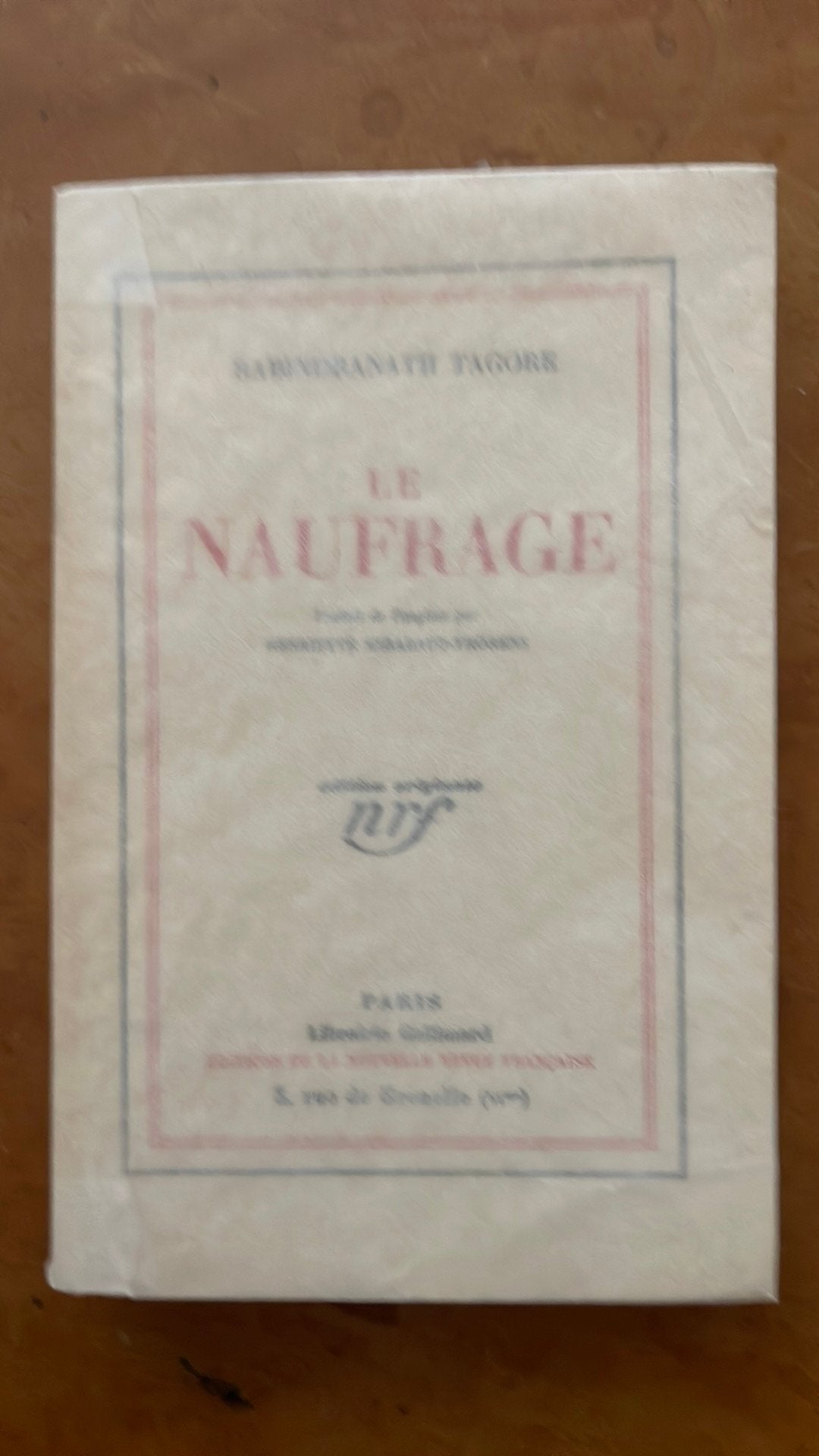 Le Naufrage- Babindranath Tagore originele ed. genummerd, Boeken, Taal | Frans, Ophalen of Verzenden, Zo goed als nieuw