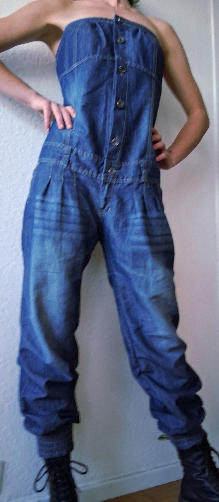 Bandeau Jumpsuit Denim MAAT 40, Enlèvement ou Envoi, Taille 38/40 (M)