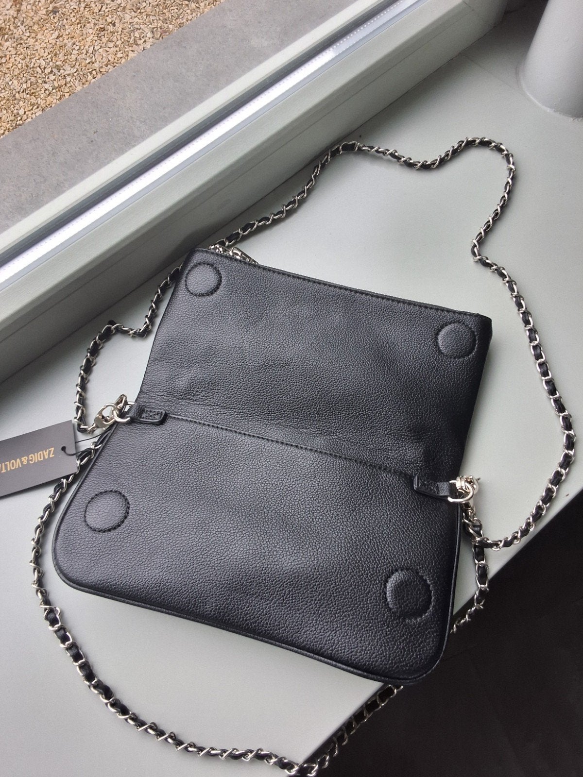 Sac Zadig & Voltaire Rock en cuir noir, Envoi, Neuf, Noir, Autres marques