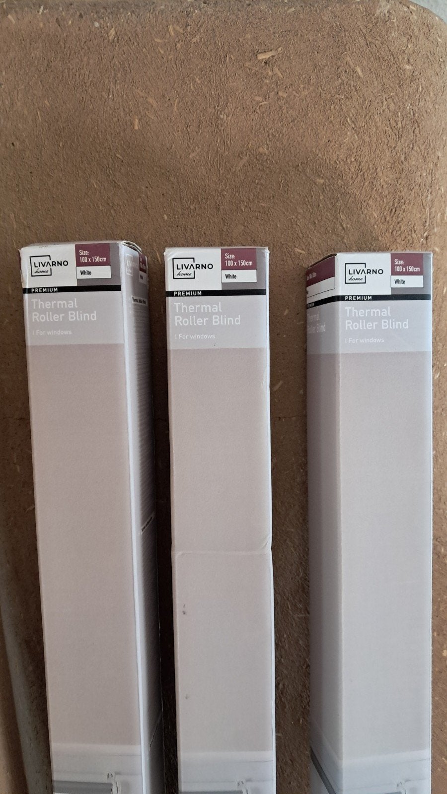 3 stores thermal Lidl 100 x 150 cm, Wit, Nieuw, Katoen, Isolerend