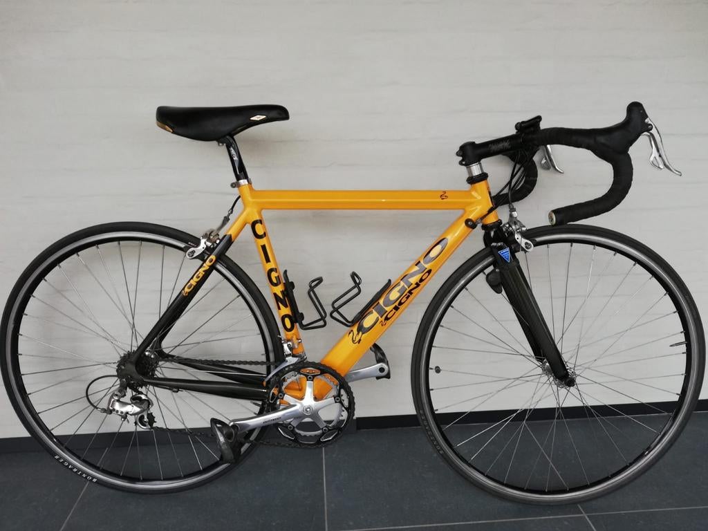 Koersfiets Cigno aluminium/ carbon voorvork, Fietsen en Brommers, Ophalen, Carbon