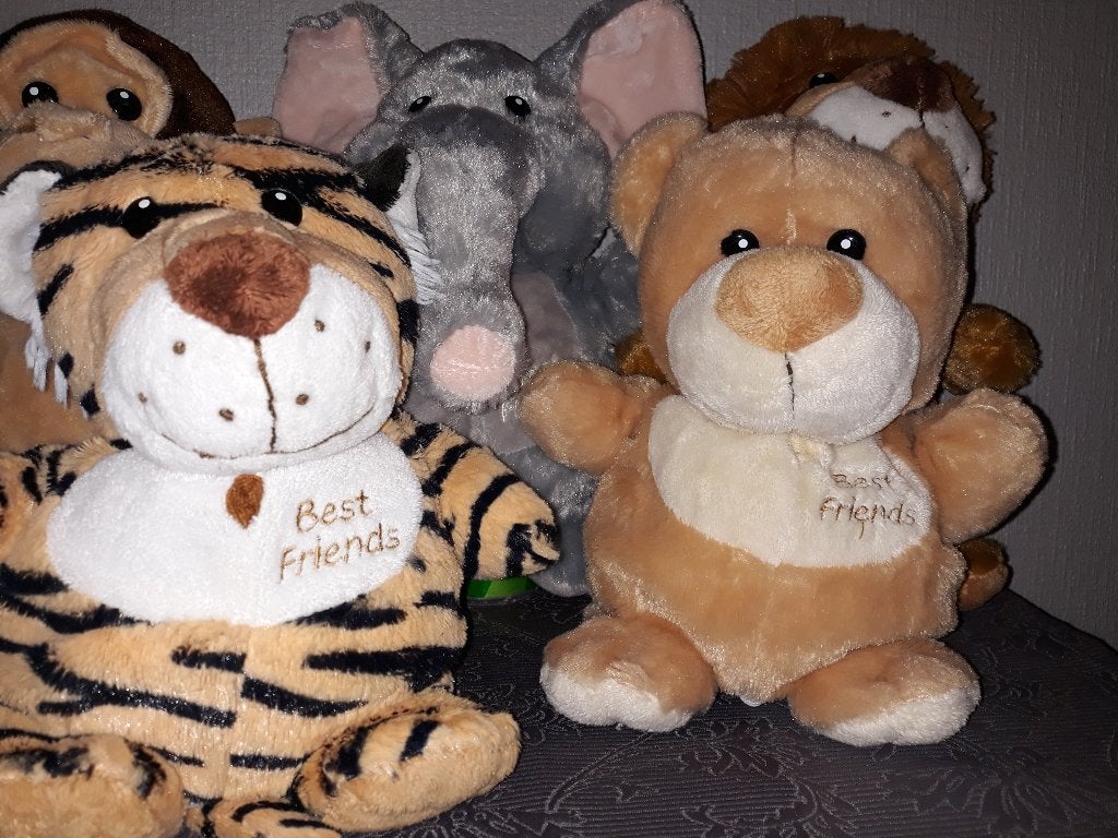 5 Stuks Best Friends handpoppen, Ophalen of Verzenden, Zo goed als nieuw, Aap
