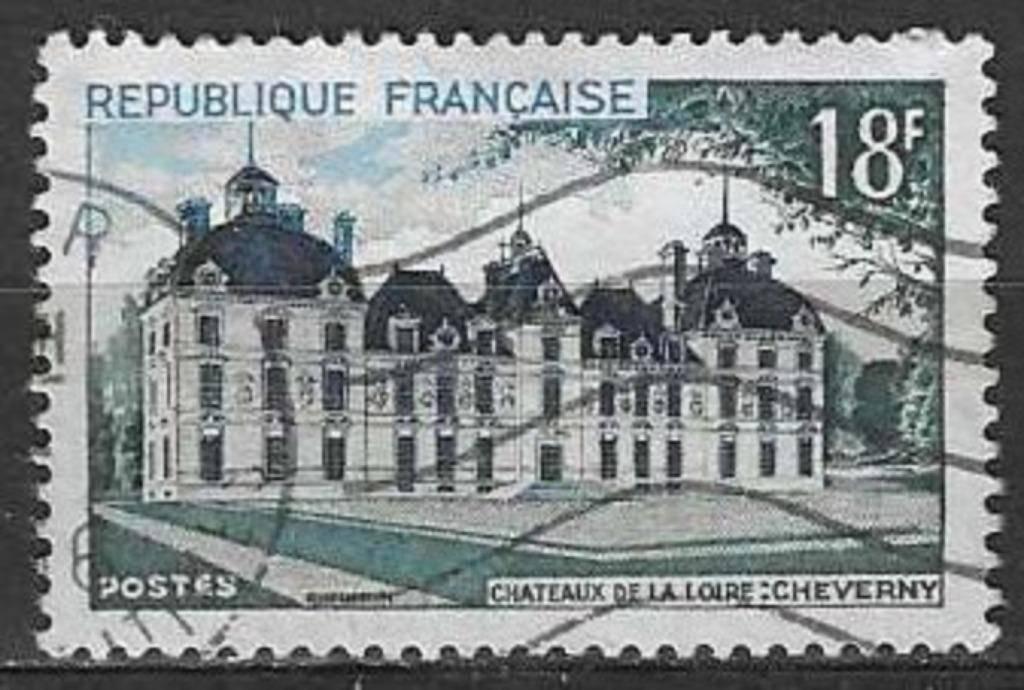 Frankrijk 1954 - Yvert 980 - Toerisme - Cheverny (ST), Verzenden, Gestempeld