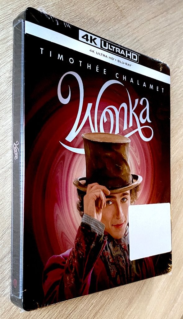 WONKA /// "STEELBOOK" 4KUHD Collector /// NEUF / Sous CELLO, À partir de 6 ans, Néerlandais, Enlèvement ou Envoi, Film