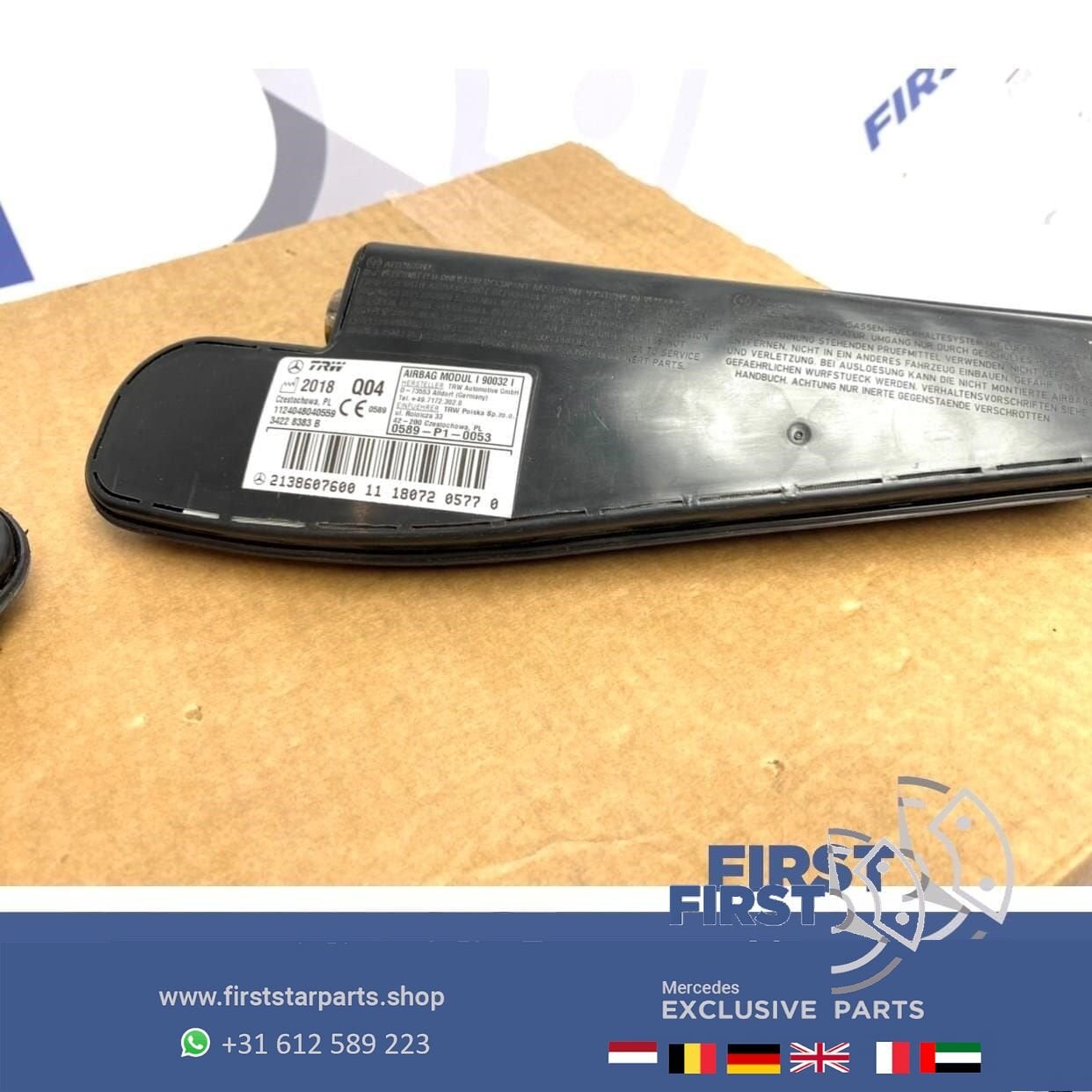 W213 S213 STOELAIRBAG Mercedes E Klasse STOEL AIRBAG 2016-20, Utilisé, -, -, Enlèvement ou Envoi