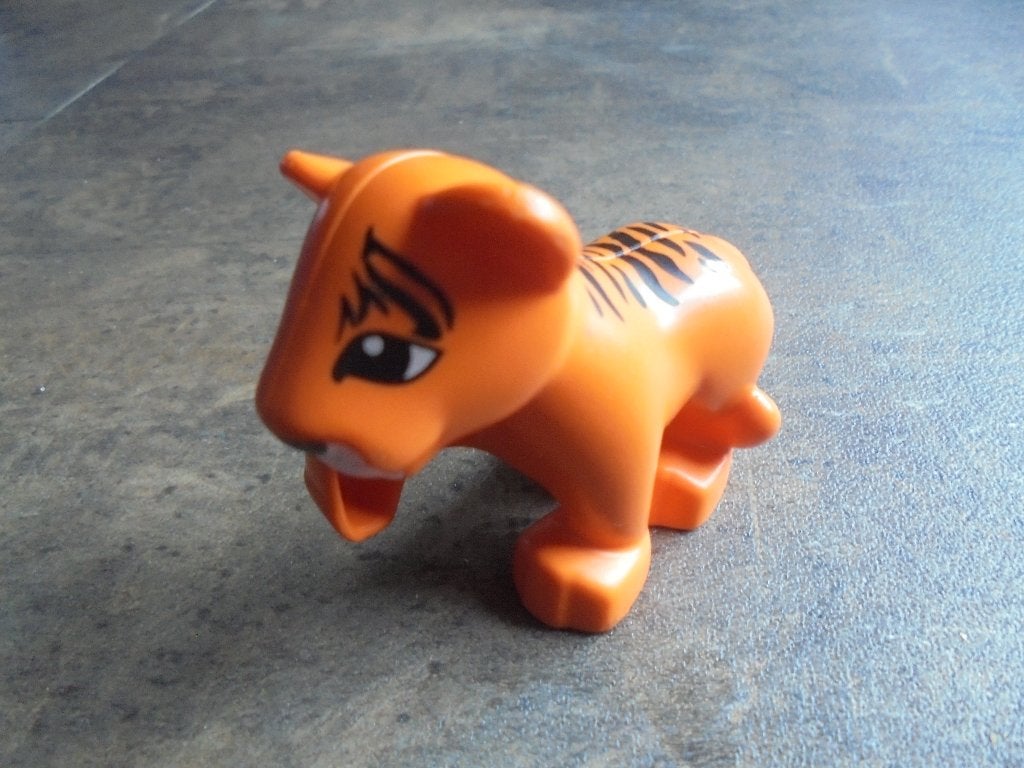 Lego Duplo Animal Tiger Cub (zie foto's) 3, Ophalen of Verzenden, Gebruikt, Losse stenen, Duplo