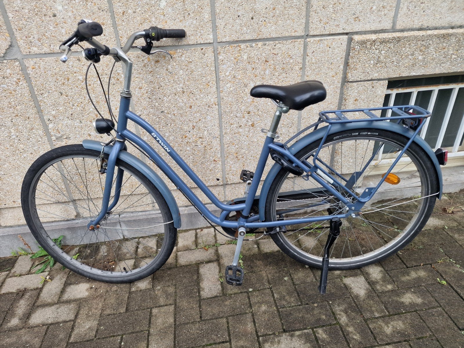 damesfiets btwin, Ophalen