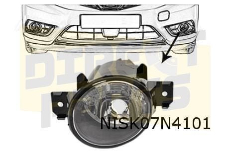 Nissan mistlamp/dagrijlicht Links Origineel! 261551HA0B, -, Verzenden, -, Nieuw