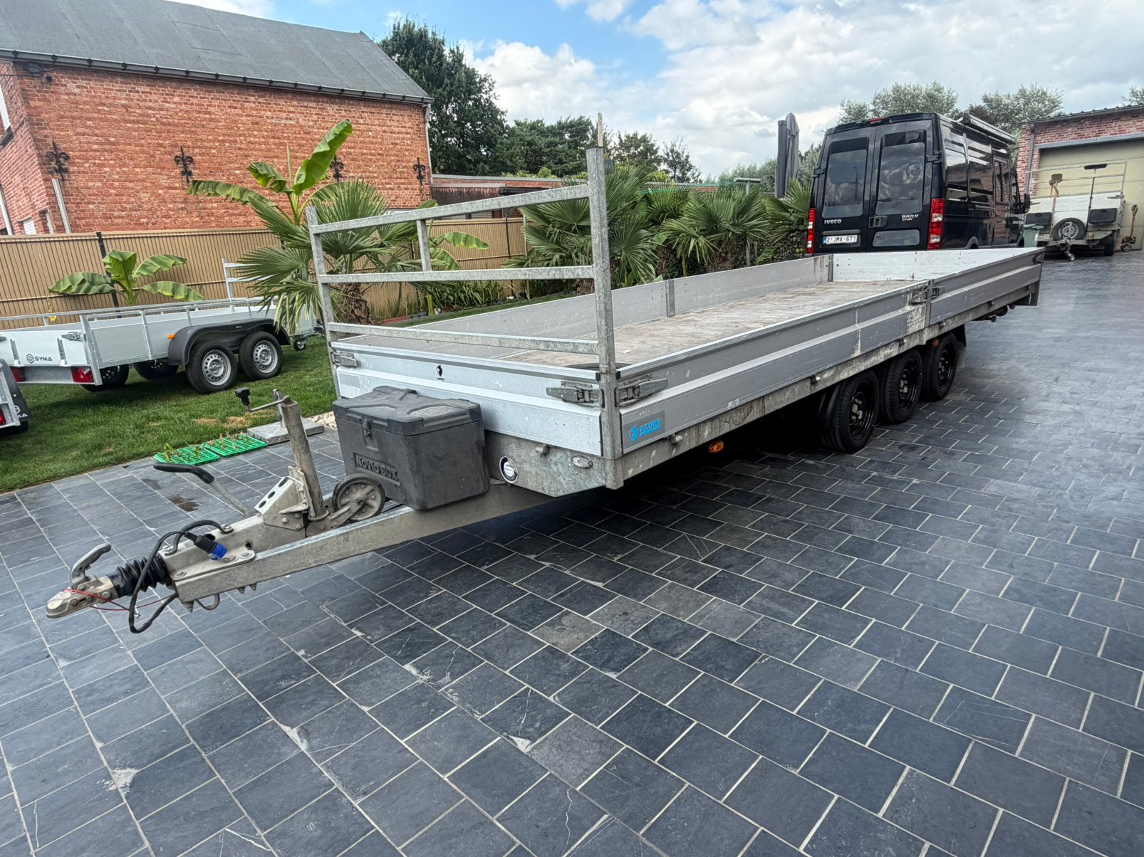 3 asser hapert 6m parabool geveerd, Ophalen, Gebruikt