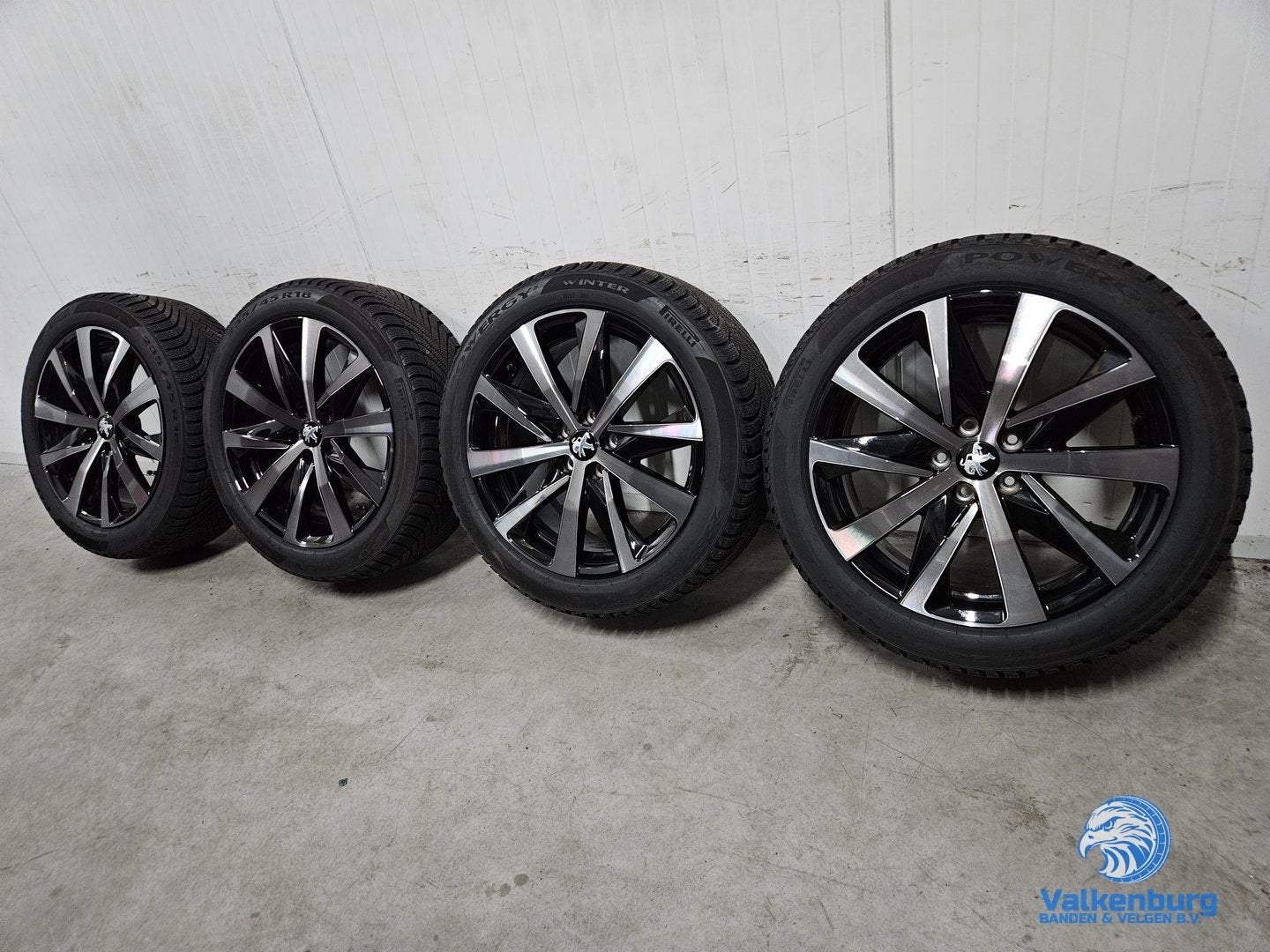 7-8mm! Originele Peugeot 508 II GT-Line 18 inch zwarte velge, Pneus et Jantes, Pneus hiver, Véhicule de tourisme, -
