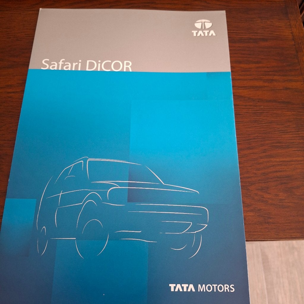 TATA  S A F A R I  DiCOR, Boeken, Auto's | Folders en Tijdschriften, Ophalen of Verzenden, Nieuw, Overige merken