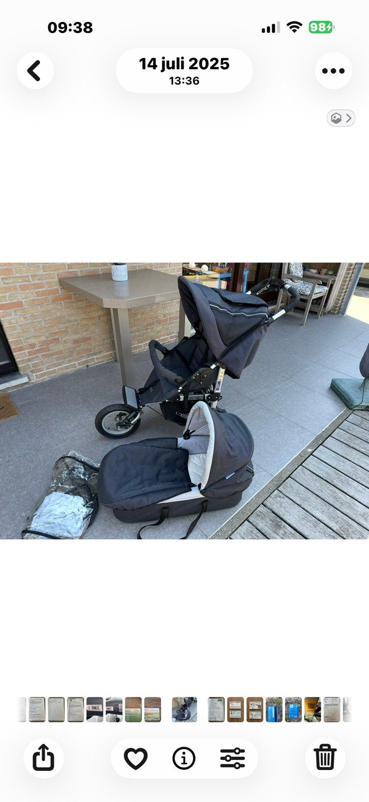 Kinderwagen, Kinderen en Baby's, Ophalen, Zo goed als nieuw