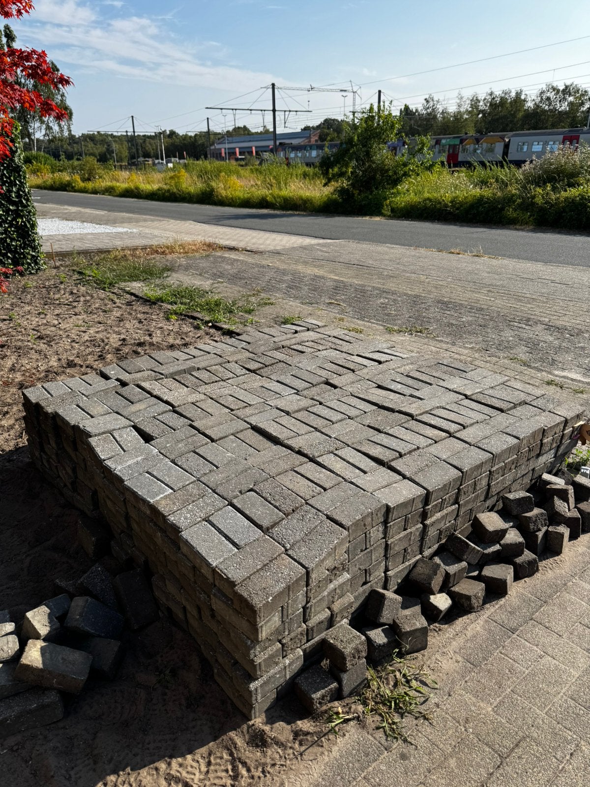 Beton klinkers. Grijs.   GRATIS, Tuin en Terras, Ophalen, Gebruikt, Beton, Klinkers