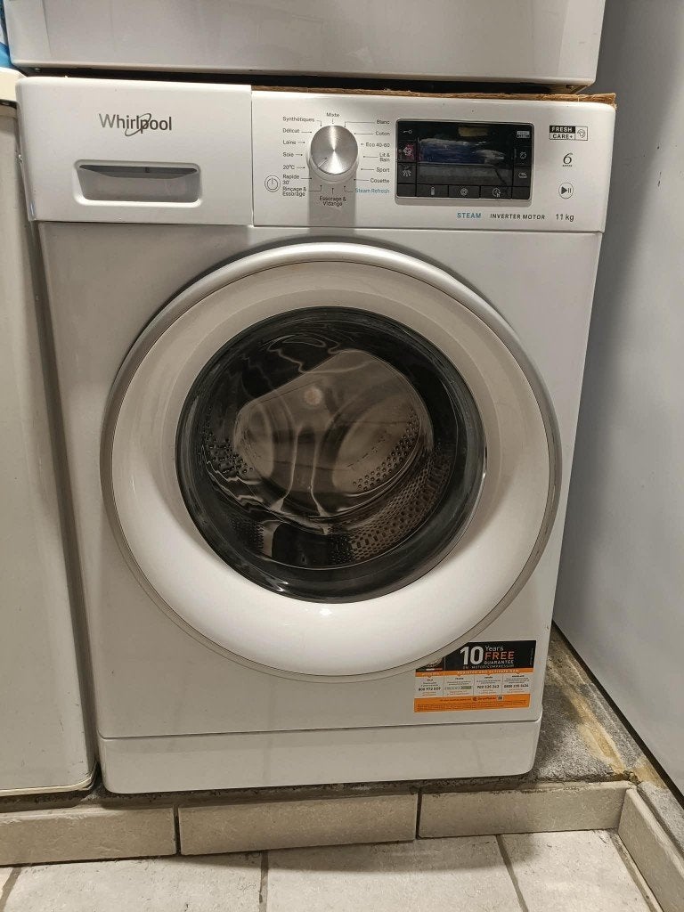 machine à laver Whirlpool 11KG, Enlèvement, Comme neuf