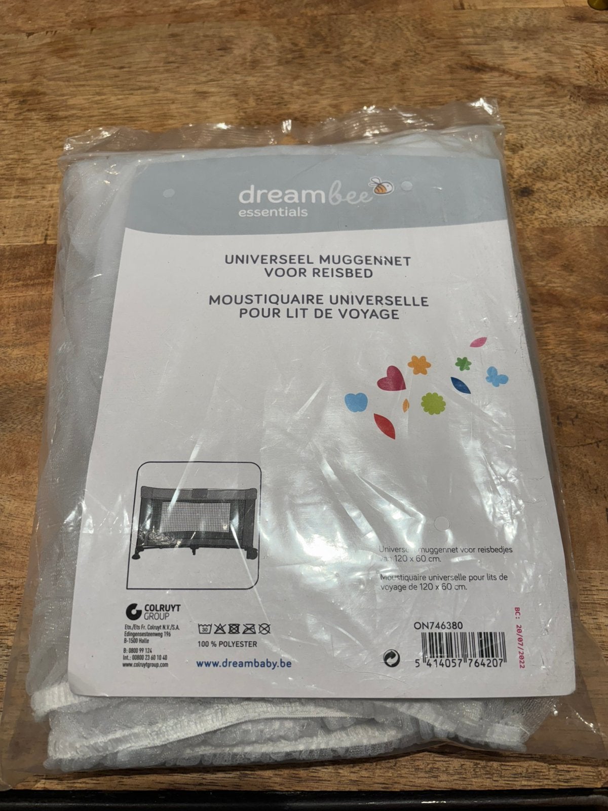 Dreambee universeel muggennet voor reisbedje, Enlèvement, Comme neuf