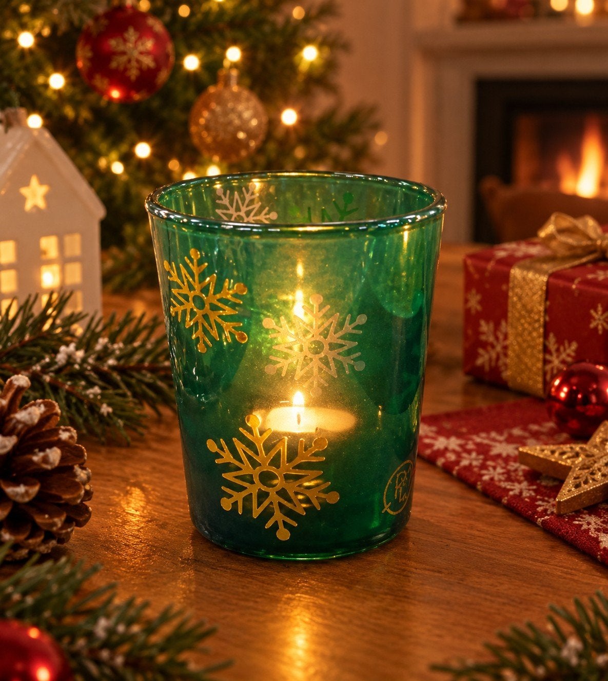 PartyLite minted snowflakes tealight holder x3 Nieuw kerst, Ophalen of Verzenden, Nieuw