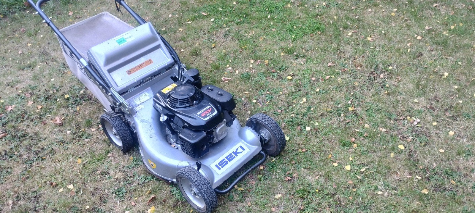 Iseki grasmaaier zelftrekker met Honda GXV160 motor, Ophalen, Cirkelmaaier, Versnellingen, Benzine-grasmaaier