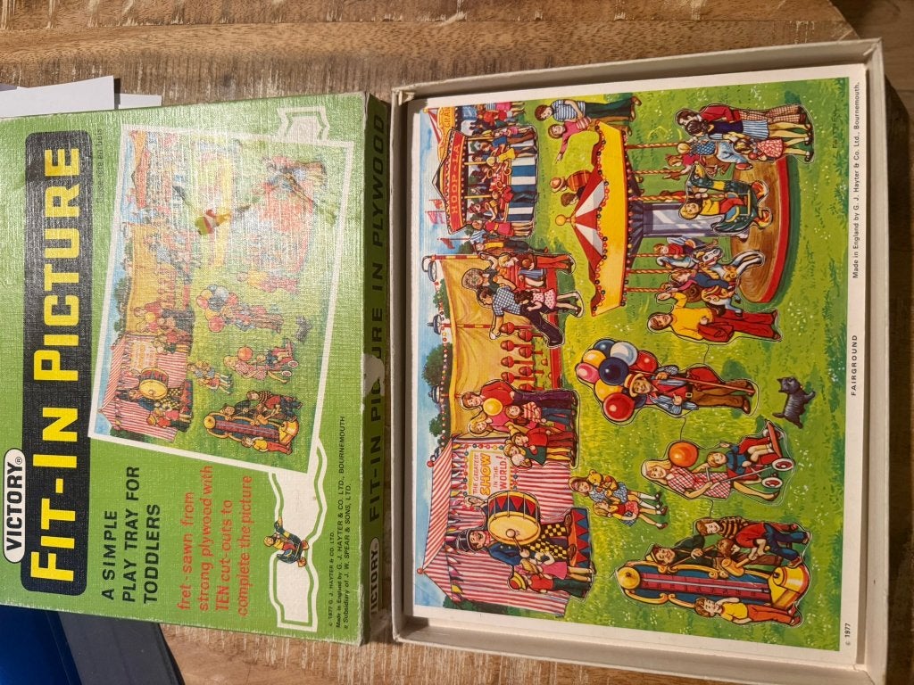 Vintage puzzel van Victory Fit-In Picture 1977, Ophalen of Verzenden