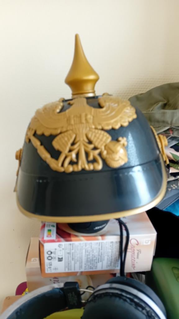 Duitse helm ww1 repromodel plastic, Ophalen of Verzenden