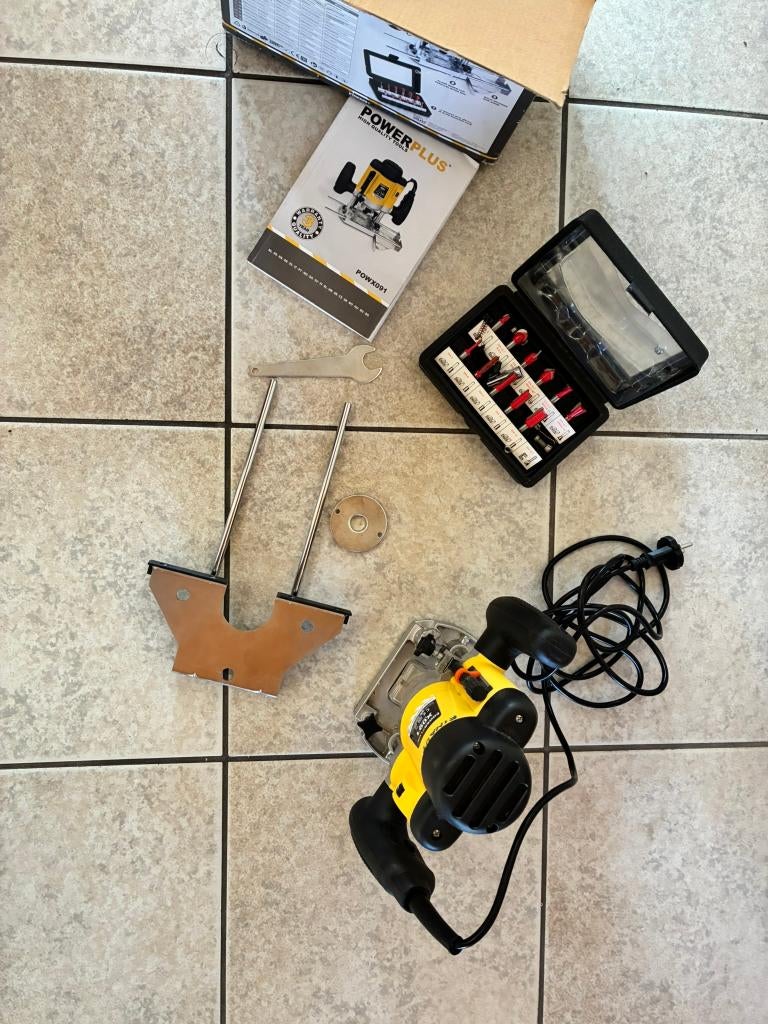 bovenfrees Powerplus X091 router 1200W, Ophalen, Zo goed als nieuw, Bovenfrees, Powerplus