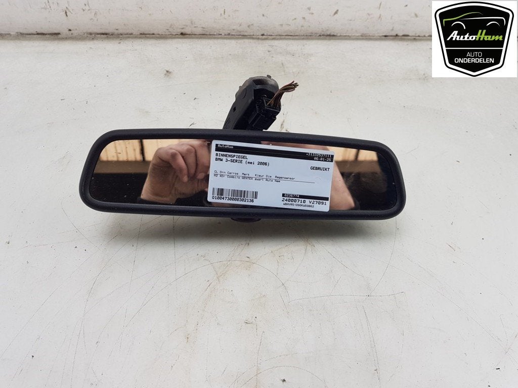 BINNENSPIEGEL BMW 3 serie Touring (E91) (01-2004/12-2012), Dhr. J. Ham, Gebruikt, Administratie@autoham.nl, BMW