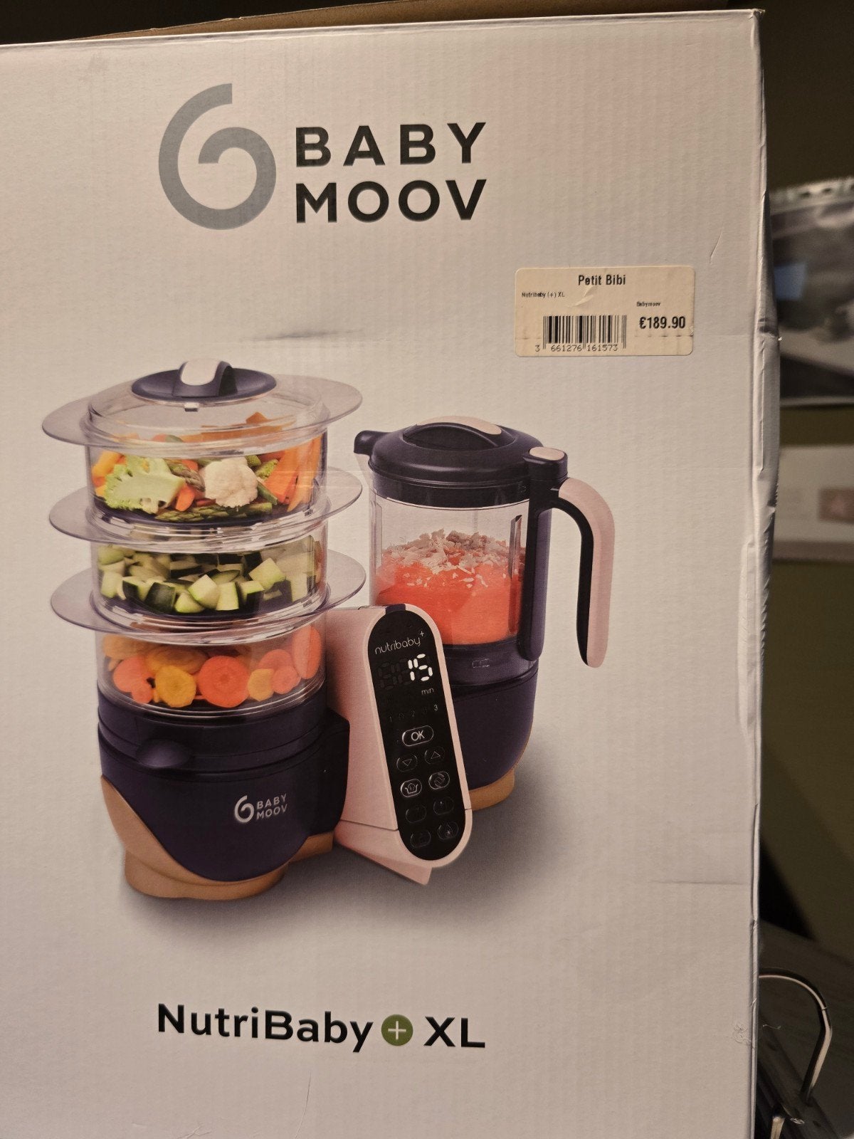 babymoov nutribaby xl nieuw in waarborg, Enlèvement, Neuf, Préparateur de repas pour bébé, Babymoov