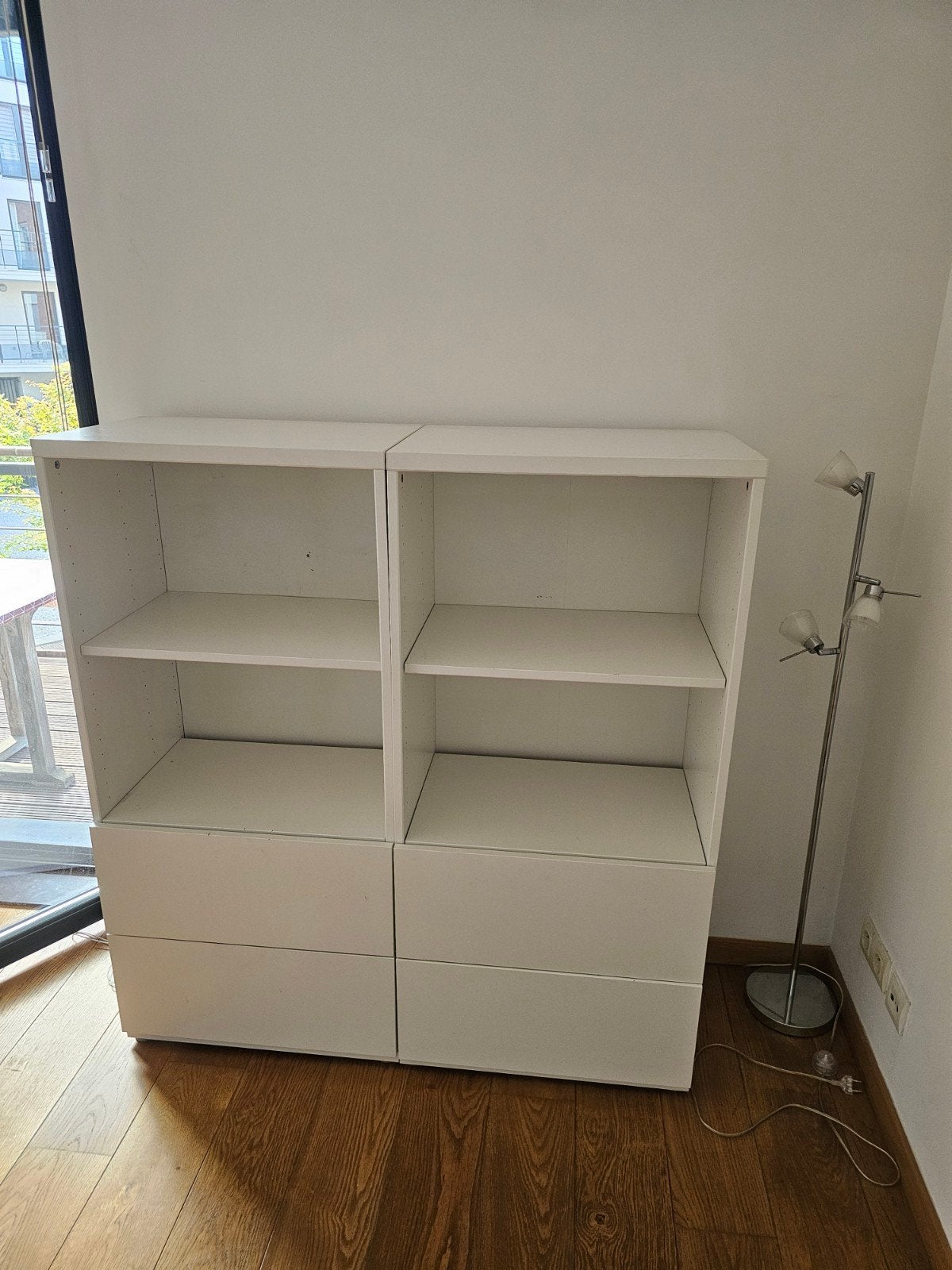 BILLY IKEA blanc a vendre x2, 25 à 50 cm, Moins de 150 cm, Comme neuf, Enlèvement