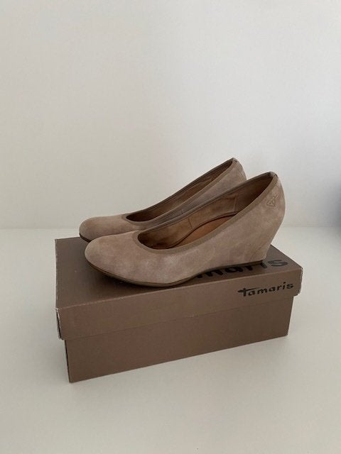 Damesschoenen, Tamaris, Beige, Comme neuf, Enlèvement