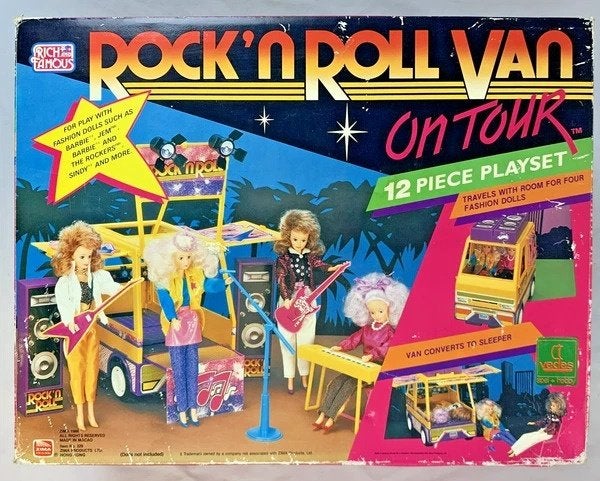 Ensemble de poupées Vintage Zima Rock 'n Roll Van 1986 OVP B, Envoi, Comme neuf, Barbie