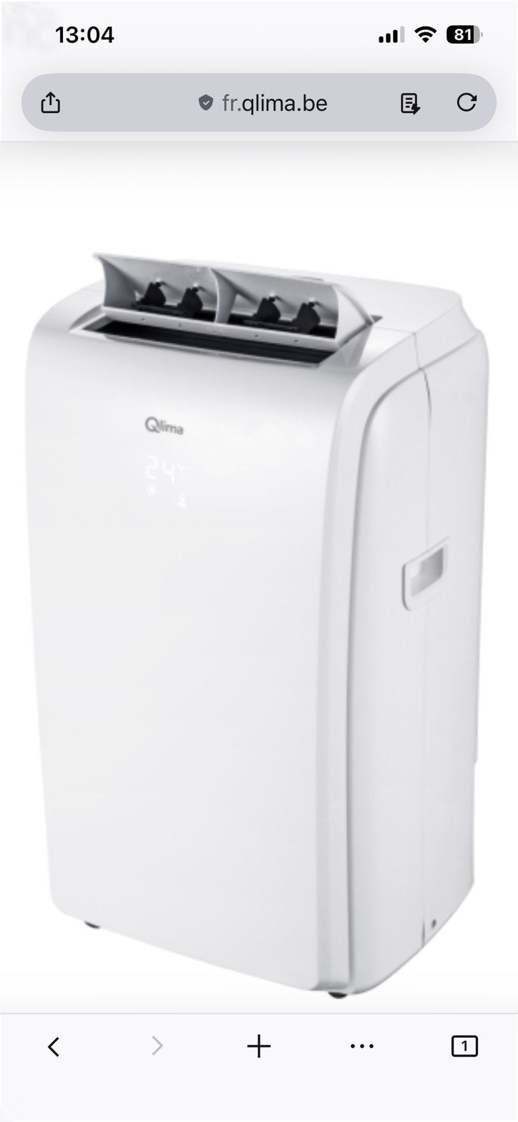 Climatiseur mobile Qlima P528, Electroménager, Enlèvement, Climatiseur mobile