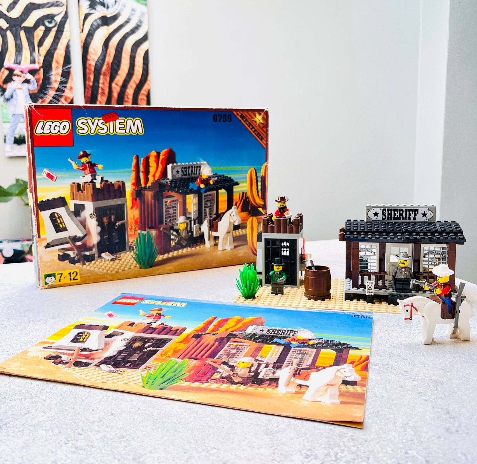 LEGO Western 6755 – Sheriff’s Lock-Up (1996) mét doos, Kinderen en Baby's, Inclusief instructies, Overige thema's, Lego, Ophalen of Verzenden