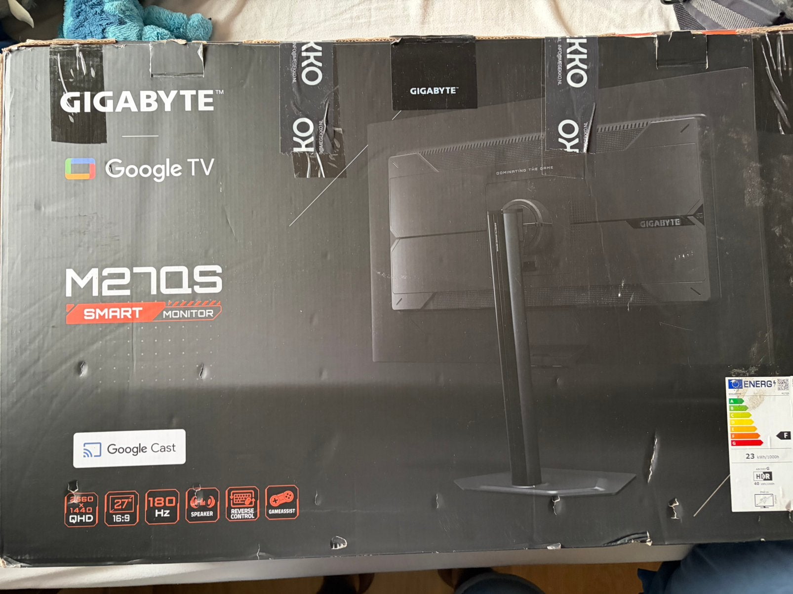 GIGABYTE M27QS, Informatique & Logiciels, Gaming, 1 à 2 ms, DisplayPort, 151 à 200 Hz